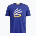 Herren Under Armour Curry Logo T-shirt Trend royal/weiß/taxi 3