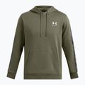 Sweatshrit Hoodie Herren Under Armour Icon Fleece HD marine green/white 5