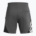 Männer unter Rüstung Curry Splash Fleece-Shorts castlerock voll heather/schwarz/weiß Ton 2