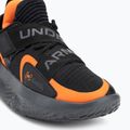 Under Armour Flow Futr X 4 UAA Basketball Schuhe schwarz/Castlerock/Blaze Orange 7