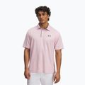 Unter Armour Tech Polo prime rosa/Pitch grau Herren-Polo-Shirt