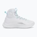 Under Armour CURRY 4 FLOTRO Basketball Schuhe weiß/stream/metallic silber 2