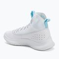 Under Armour CURRY 4 FLOTRO Basketball Schuhe weiß/stream/metallic silber 3