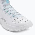 Under Armour CURRY 4 FLOTRO Basketball Schuhe weiß/stream/metallic silber 7