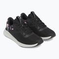 Trainingsschuhe Damen Under Armour Charged Aurora 2+ black/hydro green/metallic warm silver 10