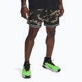 Shorts Herren Under Armour Project Rock Mesh baroque green / white
