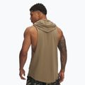 Hoodie Sweatshirt Herren Under Armour Project Rock Wire SL bayou / white clay 2