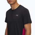 Laufshirt Herren Under Armour Trail Run Zip black/shaded fuchsia/reflective 3