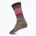 Damensocken Smartwool Everyday Stitch Stripe Crew fossil/purple 2