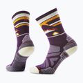 Damensocken Smartwool Hike Light Cushion New Pattern Crew prple ris