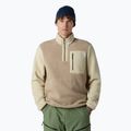 Herren The North Face Yumiori 1/4 Zip Sweatshirt pilzgrau/kies/mokkabraun