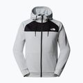 Hoodie Sweatshirt Herren The North Face Reaxion Fleece Full Zip Hoodie high rise grey light heather