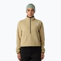 Hoodie Sweatshirt Damen The North Face Glacier Fleece 1/2 Zip Short khaki stone