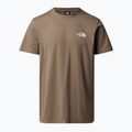Herren The North Face Simple Dome mokkabraun t-shirt 3