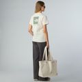 The North Face Frauen Box Nse entspannt weiß dune / Schiefer Moos t-shirt 2
