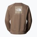 Hoodie Sweatshirt Herren The North Face Raglan Box Nse Crew mocha brown/mushroom gr 2