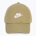 Basecap Nike Club Unstructured Futura Wash parachute beige/white 2