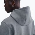 Herren Nike Club Pullover Hoodie dark grey heather/light smoke grey/white 5