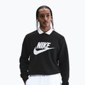 Herren-Sweatshirt Nike Sportswear Club Graphic Fleece Crew Black/White