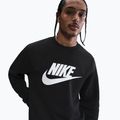 Herren-Sweatshirt Nike Sportswear Club Graphic Fleece Crew Black/White 4