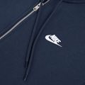 Nike Club Kapuzenpullover mit durchgehendem Reißverschluss für Männer obsidian/obsidian/weiß 8
