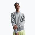 Herren Nike Club Fleece Crew Sweatshirt dunkelgrau heather/weiß