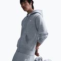 Herren-Hoodie Nike Club Full Zip Hoodie dark grey heather/light smoke grey/white 4