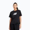 Shirt Damen New Balance Schuhe Sport Jersey Relaxed Logo black/white