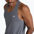 Men's New Balance Race Day Tank graphitfarbenes Lauftank-Top 4