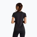 Frauen New Balance Saisonale Jacquard schwarzes T-shirt 2