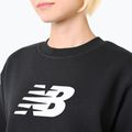 Damen New Balance Sport Fleece Logo Crew Sweatshirt schwarz 4
