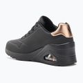 Schuhe Damen SKECHERS Uno Wedge Hi Steps black/rose gold 3