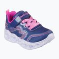 Kinderschuhe SKECHERS Heart Lights Retro Hearts navy leather/multi trim 9