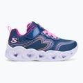 Kinderschuhe SKECHERS Heart Lights Retro Hearts navy leather/multi trim 2