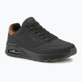 Schuhe Herren SKECHERS Uno Suited On Air black/chestnut