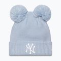 Wintermütze Damen New Era Wmns Double Pom Nyy pastel blue