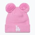 Wintermütze Damen New Era Wmns Double Pom La Dodgers pastel pink