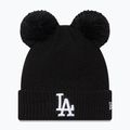 Wintermütze Damen New Era Wmns Double Pom La Dodgers black