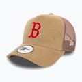 Mütze Basecap New Era Cord Trucker Red Sox med beige 2