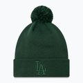 Basecap Damen New Era Metallic Bobble Knit Beanie Los Angeles Dodgers dark green