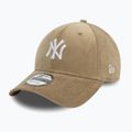 New Era Cord 9FORTY New York Yankees Baseballmütze beige 2