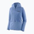 Damen Softshelljacke Patagonia R1 Hybrid Pullover Hoody reichlich blau 9