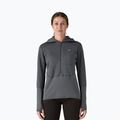 Damen Softshelljacke Patagonia R1 Hybrid Pullover Hoody smolder blau