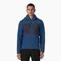 Herren Patagonia R2 TechFace Hoody Softshell Jacke clement blau