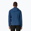 Herren Patagonia R2 TechFace Hoody Softshell Jacke clement blau 3