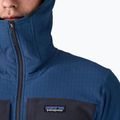Herren Patagonia R2 TechFace Hoody Softshell Jacke clement blau 6