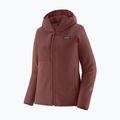 Patagonia Damen-Softshell-Jacke R2 CrossStrata Hoody dark ruby