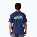 Herren Patagonia Boardshort Logo Tasche T-shirt Responsibili clementi blau 2