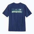 Herren Patagonia Boardshort Logo Tasche T-shirt Responsibili clementi blau 3