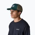 Patagonia P-6 Logo Trucker Baseballmütze Kaskade grün 2